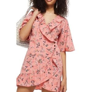 Topshop Off Duty Ruffle Tea Dress